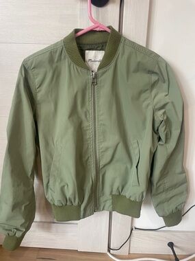 Madewell Olive Bomber Jacket